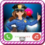 fake call - kids police android application logo